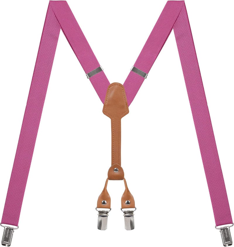 Action Ward Store Women's Suspenders - 1" Width - Y Back 4 Clip Skinny Ladies Suspenders - Image 1